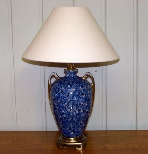 19th Century Blue Lamp